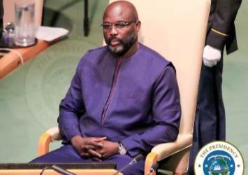 President Weah About to Address United Nations General AssemblyExecutive Mansion