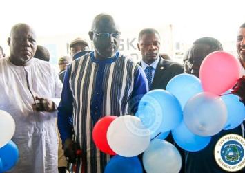 President Weah Officially Launches the sales of the Pro-Poor RiceExecutive Mansion Photo