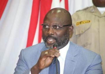 President Weah speaking at the commissioning ceremonyEXECUTIVE MANSION