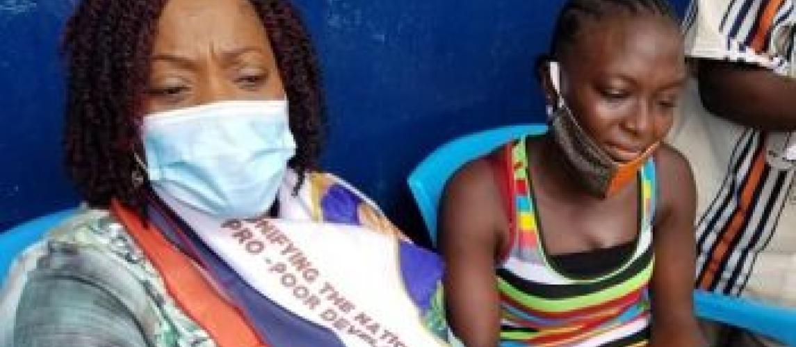 Vice President Howard-Taylor Identifies With 14 Year old Raped Survivor While Launching The Distribution of Face Shields and Educational Materials to Senior High School Students in Grand Cape Mount co